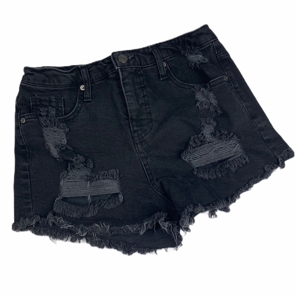 {Wild Fable} High Rise Distressed Jean Shorts